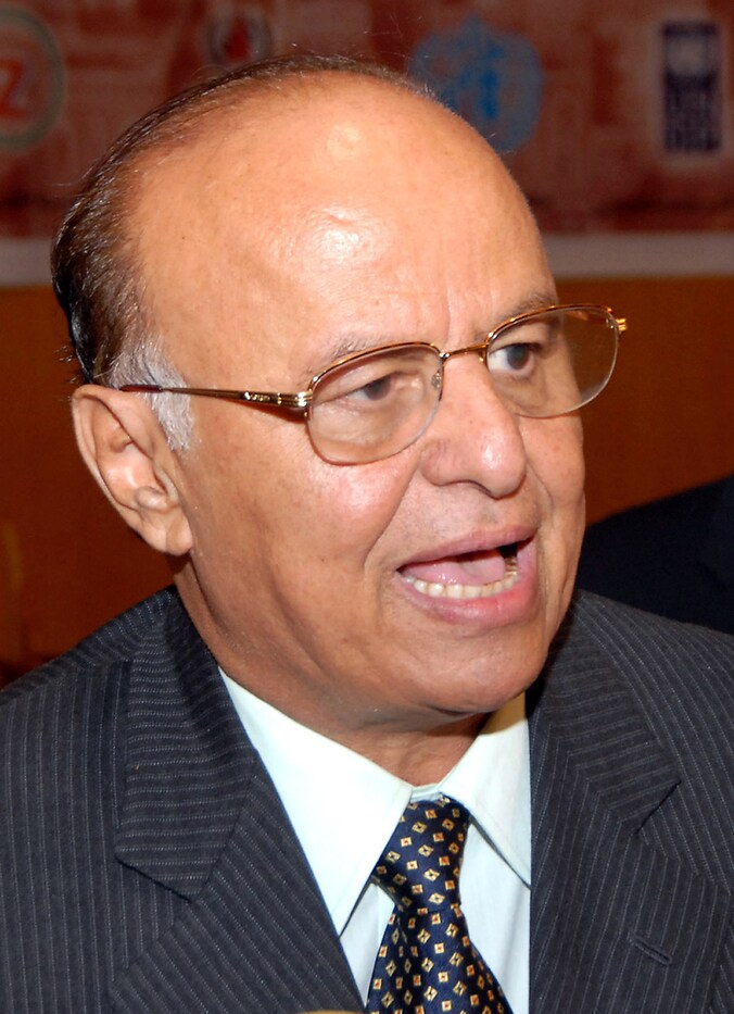 De Jemenitische president Abed Rabbo Mansur Hadi.