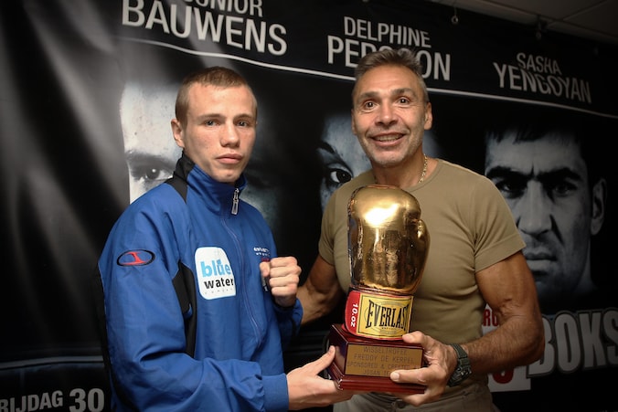 Freddy De Kerpel, hier naast Junior Bauwens.