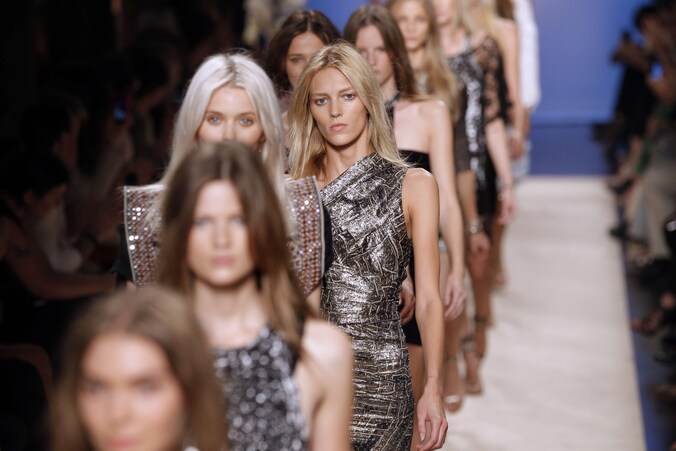 Modellen tijdens een van Isabel Marant's eigen modeshows.