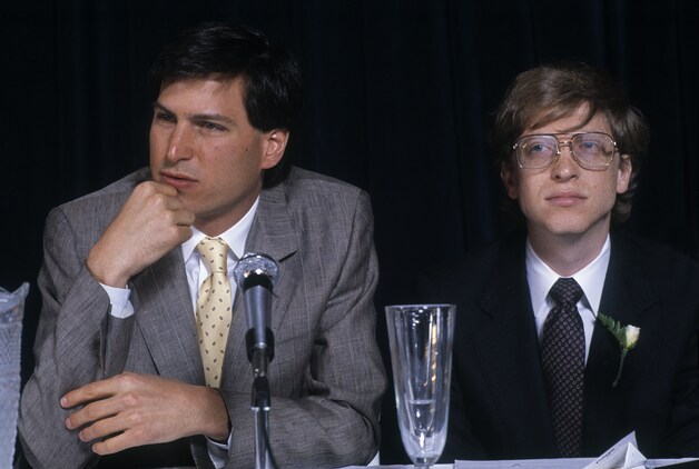 Jobs en Gates in een ver verleden.