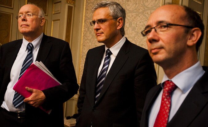 Charles Picqué, Kris Peeters en Rudy Demotte.