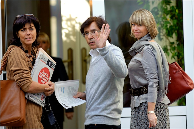 Joëlle Milquet, Elio Di Rupo en Anne Poutrain.
