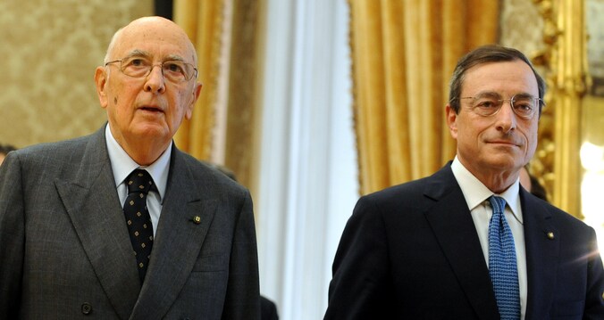 Giorgio Napolitano &amp; Mario Draghi.