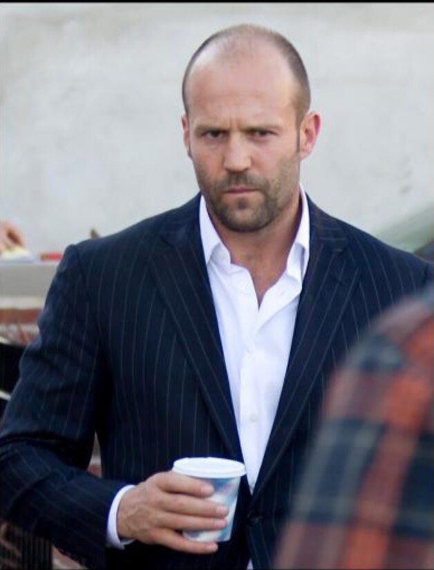 Jason Statham, een ruige bink op nummer twee.