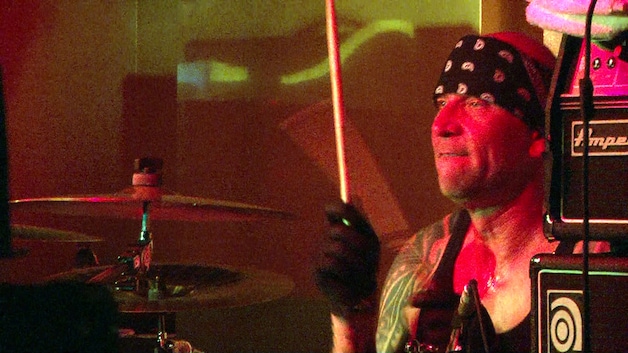 Een aangename verrassing voor drummer Phil Baheux.