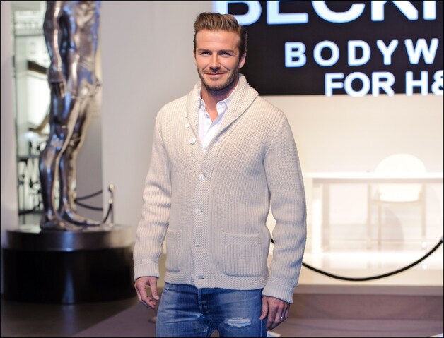 Beckham op de lancering van zijn bodywear-collectie voor H&M