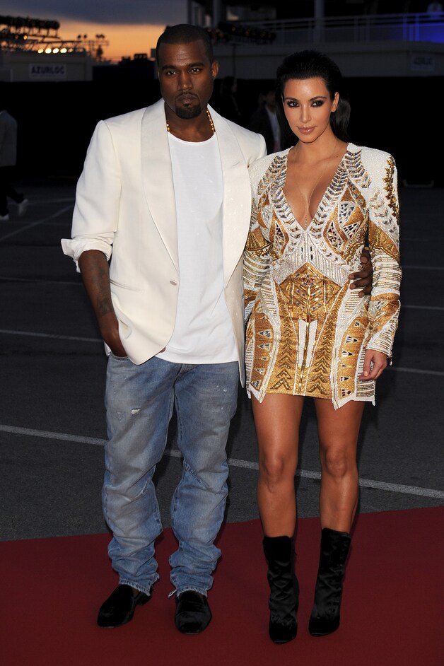 Kanye West en Kim Kardashian