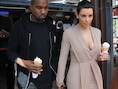 Kanye West en Kim Kardashian.
