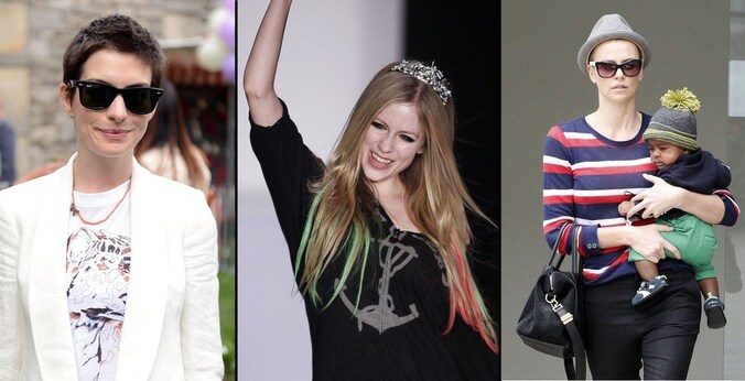 Anne Hathaway, Avril Lavigne en Charlize Theron