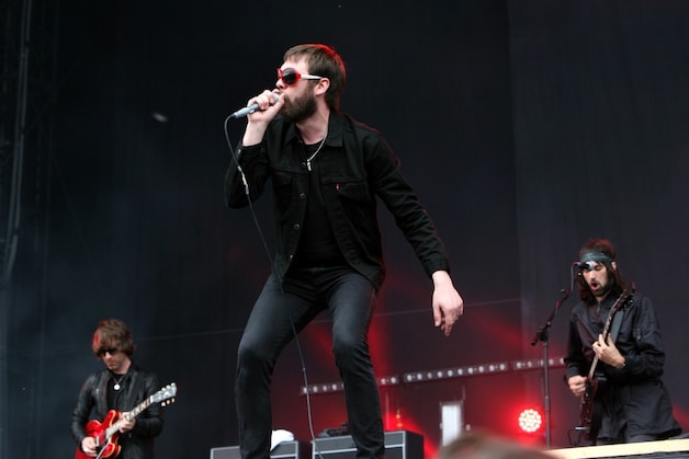 De frontman van Kasabian Tom Meighan.