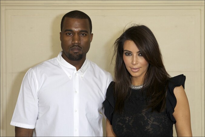 Kanye West en Kim Kardashian.
