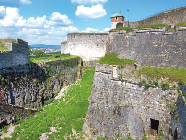 Een van de 12 werken van Vauban:de beschermde citadel van Besançon.