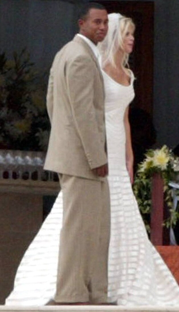 Elin Nordegren en Tiger Woods.