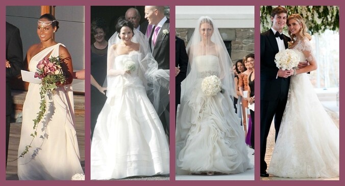 Alicia Keys, Andrea Corr, Chelsea Clinton en Ivanka Trump trouwden allemaal in Vera Wang. Ze zijn nog allemaal getrouwd.