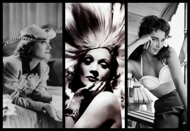 Joan Crawford - Marlene Dietrich - Elizabeth Taylor