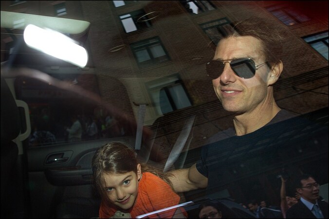 Tom Cruise met zijn dochter Suri.