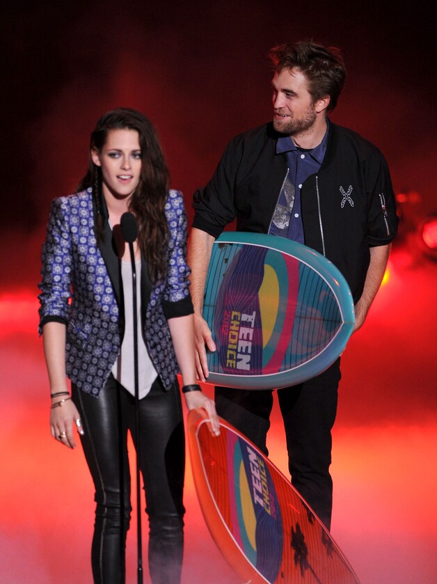 Stewart en Pattinson op de Teen Choice Awards.