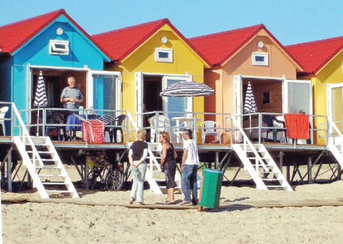 Aan het Nederlandse strand.