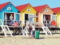 Aan het Nederlandse strand.
