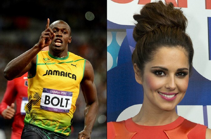 Usain Bolt valt op de Britse zangeres Cheryl Cole.