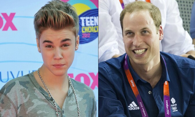 Justin Bieber snapt niet waarom prins William geen producten gebruikt tegen zijn vroegtijdige kaalheid.
