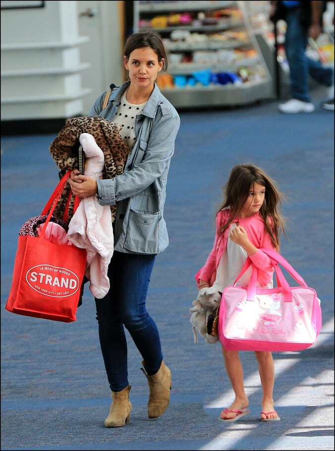 Katie Holmes en haar dochtertje Suri.