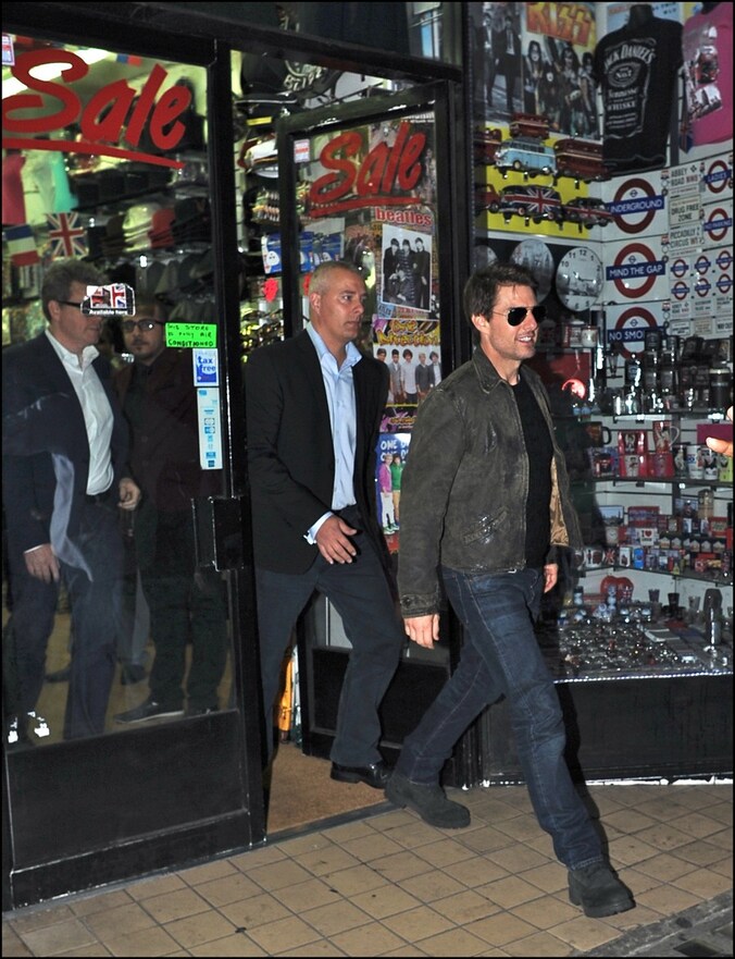 Tom Cruise in Londen.