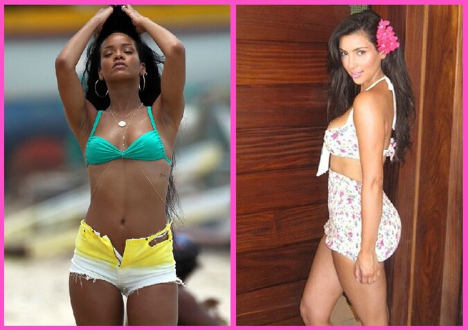 Rihanna en Kim Kardashian.