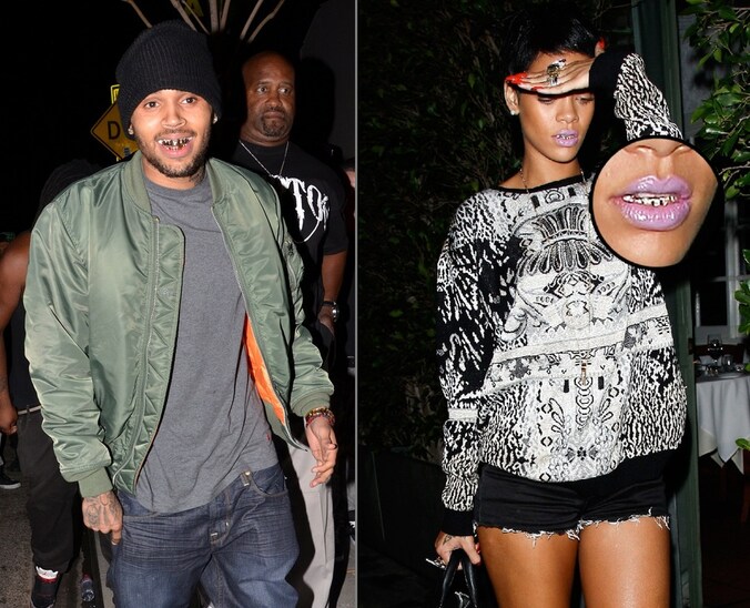 Chris Brown in juli, Rihanna gisteren