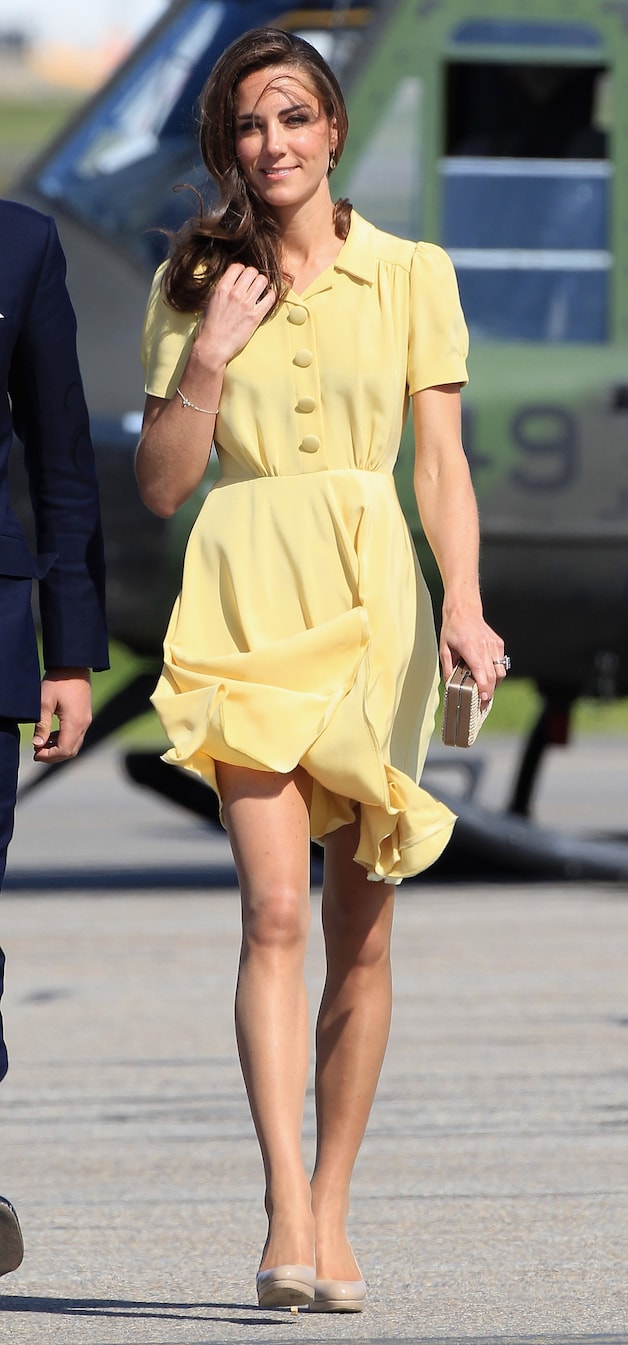 Kate in de Packham-jurk