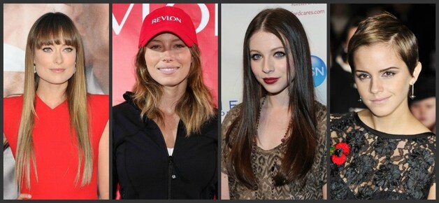 Fout: de lange pony van Olivia Wilde, de baseballpet Jessica Biel, de donkerrode lippen van Michelle Trachtenberg en het korte kopje van Emma Watson