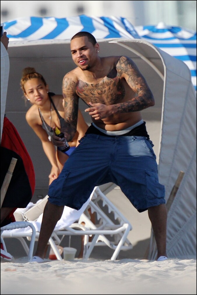 Chris Brown en Karrueche Tran.