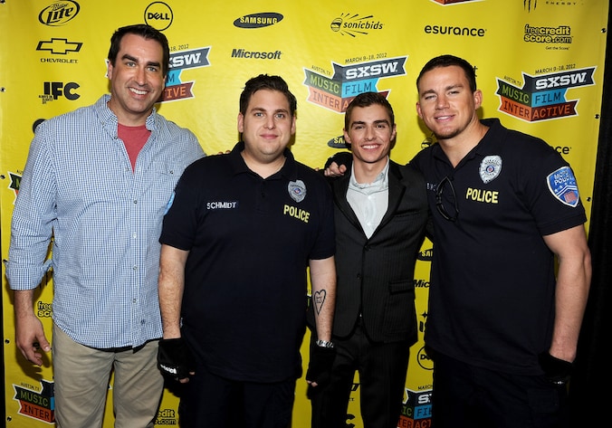 V.l.n.r.: Rob Riggle, Jonah Hill, Dave Franco en Channing Tatum.