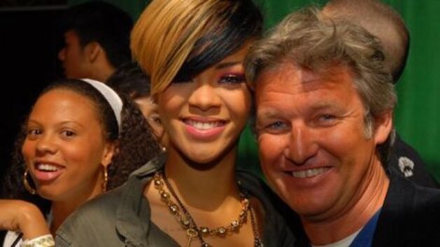 Van Ouytsel met Rihanna, die vorig jaar na een concert in ons land onverwacht naar La Rocca trok.