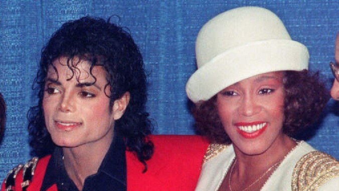 Michael Jackson en Whitney Houston in 1988