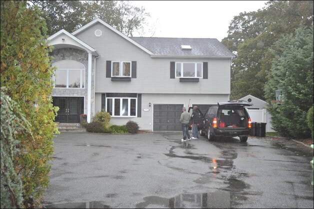 Het huis van Dina Lohan op Long Island.