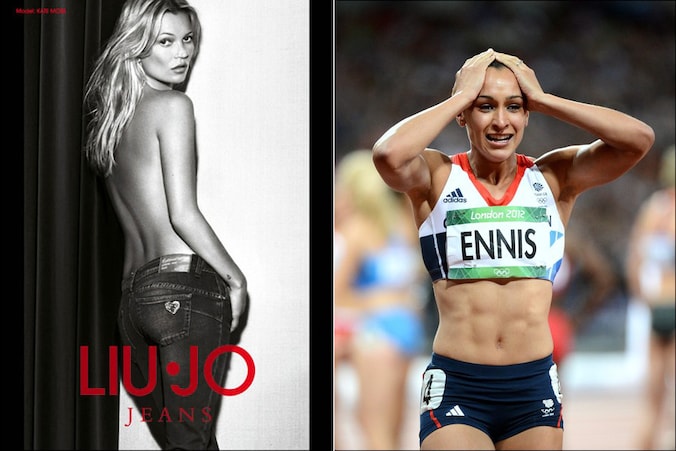De slanke Kate Moss heeft afgedaan, sportster Jessica Ennis is het nieuwe rolmodel voor dames.