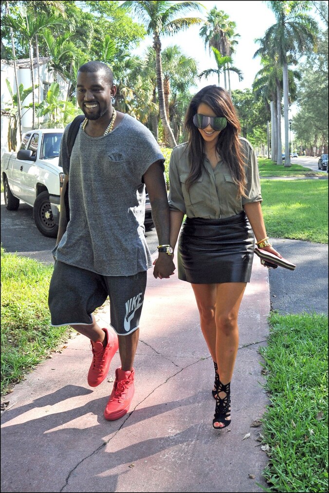 Kanye West en Kim Kardashian.