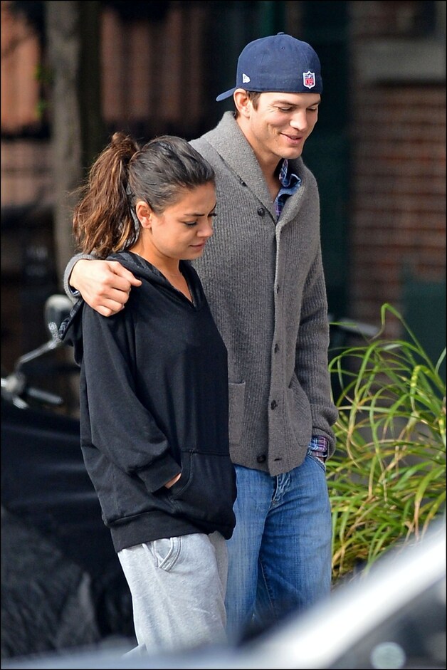 Mila Kunis op stap met haar lief Ashton Kutcher