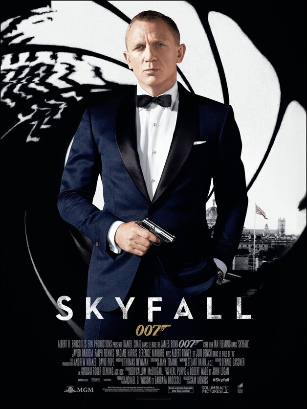 Daniel Craig als James Bond in de laatste film Skyfall.