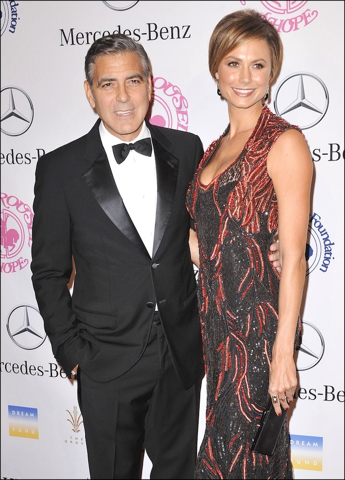 George Clooney en Stacy Keibler.
