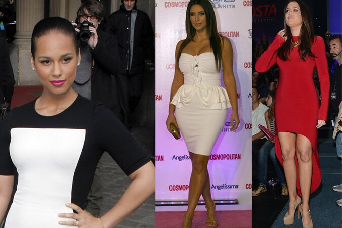 Alicia Keys, Kim en Khloe Kardashian.