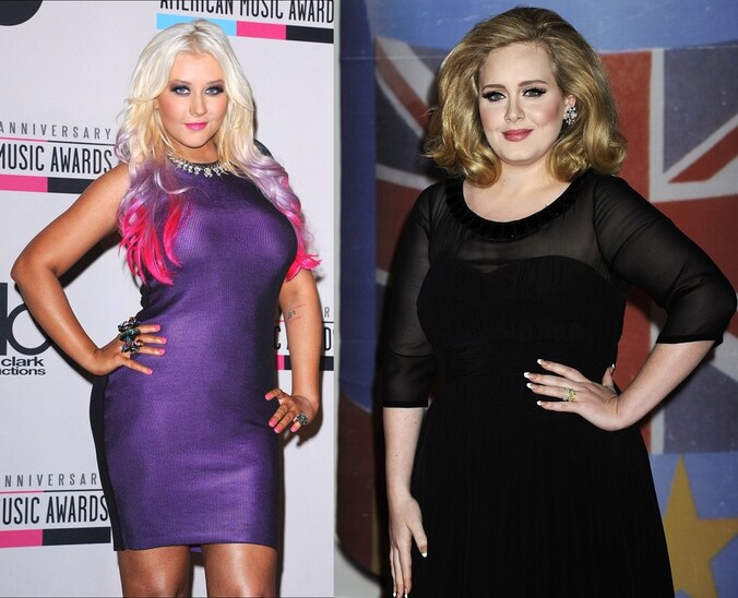 Allebei een maatje meer: Christina Aguilera en Adele