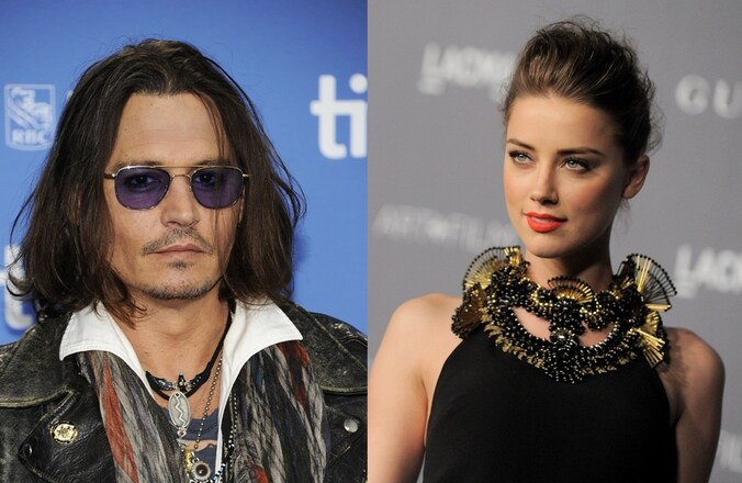 Johnny Depp en Amber Heard