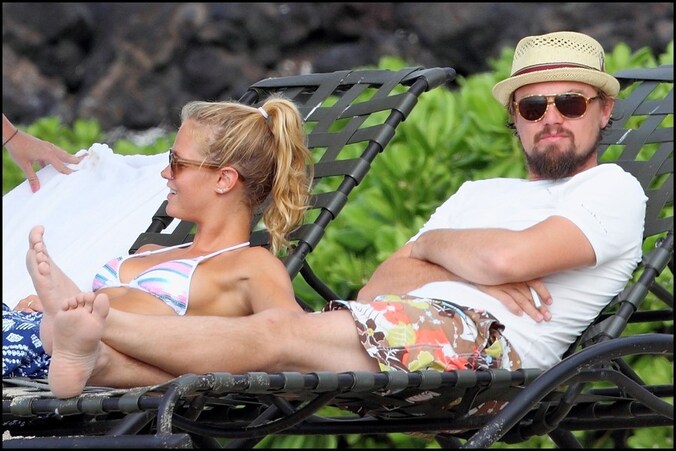Leonardo en Erin tijdens een vakantie op Hawaï , toen alles nog koek en ei was.