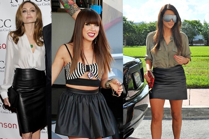 Angelina Jolie, Carly Rae Jepsen en Kim Kardashian.