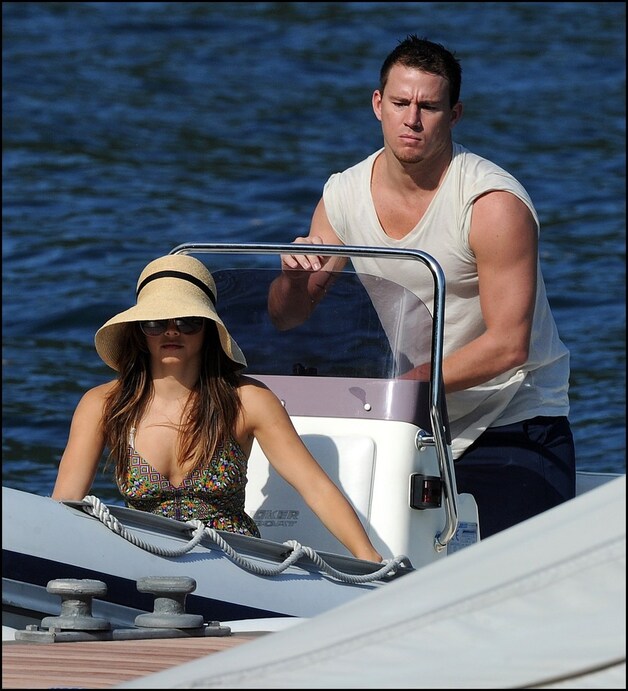 Channing met zijn vrouw Jenna.