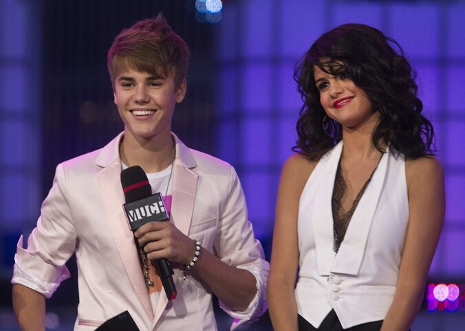 Justin en Selena in 2011.