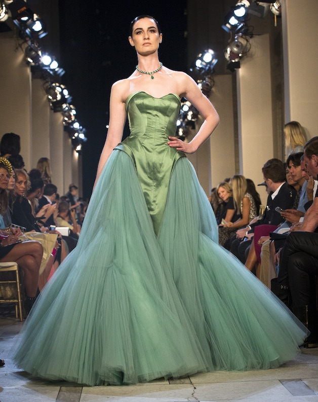 Een ontwerp van Zac Posen voor de lente- en zomercollectie van volgend jaar
