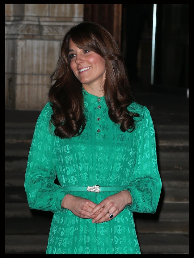 Lady Kate in haar smaragdgroene jurk